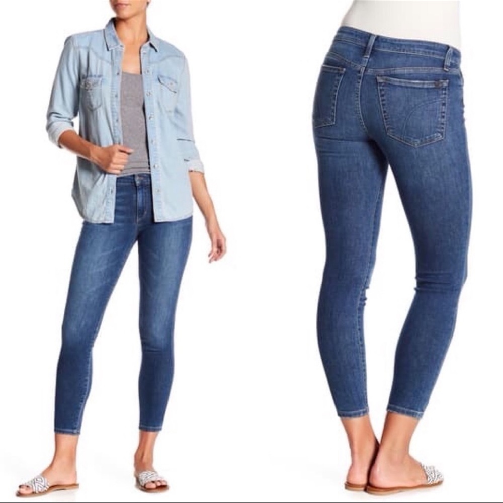 JOE’S Ankle dark washed skinny mid-rise jeans women’s size 25